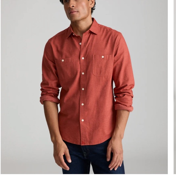 UNTUCKit Men's Brick Casual Button-Down Shirt - Picture 1 of 6